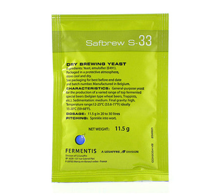 Fermentis Safbrew S-33 Yeast