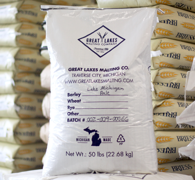 Great Lakes Malting 2 Row Pale Malt 3.5L - 50 Pound Bag