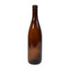 Wine Bottles - Amber Cork Top 750ml - Case of 12