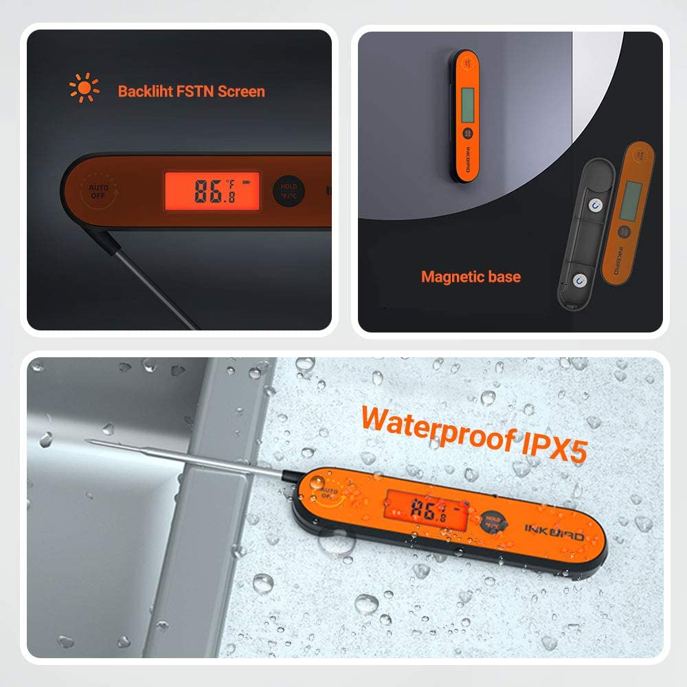  Meat Thermometer with Rechargeable Battery, Digital