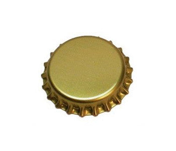 Gold Oxygen Barrier Bottle Caps - 144 Count