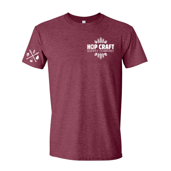 Hop Craft Minimalist T-Shirt (Maroon)
